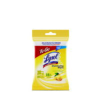 Lysol On The Go Disinfecting Wipes, 15 Each