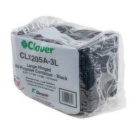 Large All-Purpose Vented Container Black - 75 Each