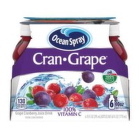 Ocean Spray Cranberry Grape Juice Cocktail, 6 pk/10 oz