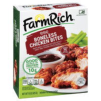 Farm Rich Chicken Bites, BBQ, Boneless - 15 Ounce