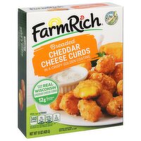 Farm Rich Cheddar Cheese Curds, Breaded, 15 Ounce