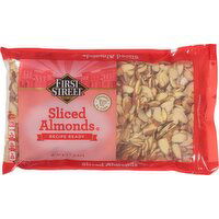 First Street Almonds, Sliced, 16 Ounce