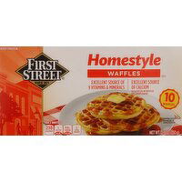 First Street Waffles, Homestyle, 12.3 Ounce