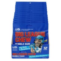 Big League Chew Blue Rasberry - 12 Each