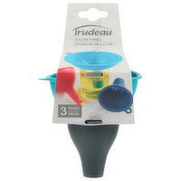 Trudeau Silicone Funnel 3pcs - 1 Each