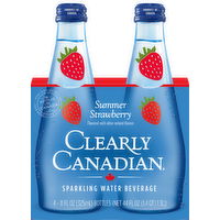 Clearly Canadian Summer Strawberry Sparkling Watr, 44 Ounce