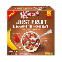 Wymans Just Fruit Banana Bites w/Chocolate - 4 Each