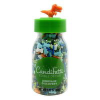 CandiFetti Dinosaur Discovery Bottle w/Figural Lid - 2.82 Ounce