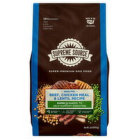 Supreme Source Super-Premium Grain Free Beef, Chicken Meal & Lentil Recipe Dog Food