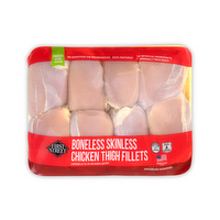 First Street Boneless Skinless Chicken Thighs - 2.26 Pound