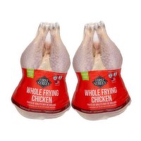 First Street Whole Frying Chicken, 2 Pack - 9.27 Pound