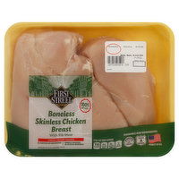 First Street Boneless Skinless Chicken Breast With Rib Meat - 3.05 Pound