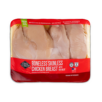 First Street Boneless Skinless Chicken Breast With Rib Meat - 3.05 Pound