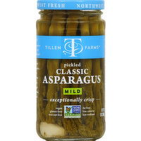 Tillen Farms Asparagus, Classic, Mild, Pickled - 12 Ounce