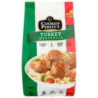 Cooked Perfect Meatballs, Turkey, Dinner Size - 20 Ounce