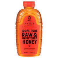 Nature Nate's Honey Co. Honey, 100% Pure, Raw & Unfiltered, 32 Ounce