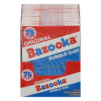 Bazooka Bubble Gum, Original - 12 Each