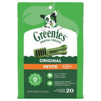 Greenies Daily Dog Treats, Original, Petite - 20 Each