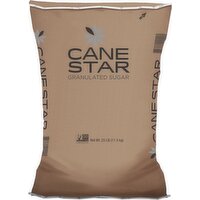 Cane Star Granulated Sugar - 25 Pound