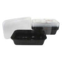 Rectangular Meal Prep Containers, 10 Each