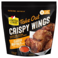 Foster Farms Crispy Wings, Take Out, Classic Buffalo Style - 16 Ounce