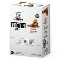 Genius Gourmet Salted Caramel Bar - 10 Each