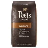 Peet's Coffee Coffee, Ground, Dark Roast, Major Dickason's Blend - 18 Ounce