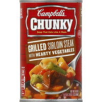 CAMPBELLS Soup, Grilled Sirloin Steak, with Hearty Vegetables - 18.8 Ounce