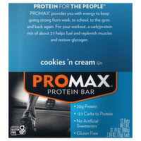 Promax Cookies 'n Cream Protein Bar - 12 Each