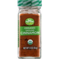 Sun Harvest Cinnamon, Organic, Ground - 1.3 Ounce