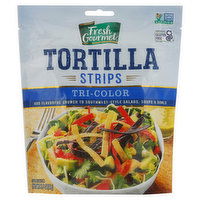 Fresh Gourmet Tortilla Strips, Tri-Color - 3.5 Ounce