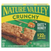 Nature Valley Granola Bars, Crunchy, Oats 'N Honey, 6 Each