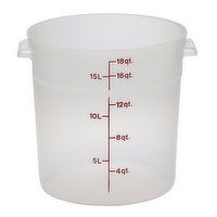 Cambro Round Translucent Food Container 18qt, 1 Each