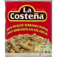 La Costena Serrano Peppers, Green Pickled - 26 Ounce