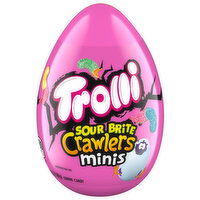 Trolli Gummi Candy, Sour Brite Crawlers, Mini, 3.5 Ounce