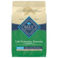 Blue Buffalo Food for Dogs, Natural, Lamb and Brown Rice Recipe, Adult - 24 Pound