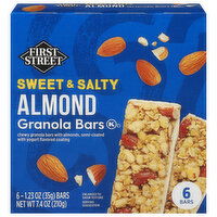First Street Granola Bars, Almond, Sweet & Salty - 6 Each