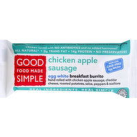 Good Food Made Simple Burrito, Egg White, Chicken Apple Sausage - 5 Ounce