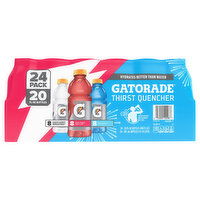 Gatorade Thirst Quencher, Glacier Cherry/Fruit Punch/Cool Blue, 24 Each