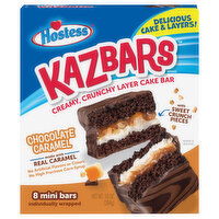 Hostess Bars, Chocolate Caramel, Kazbars, Mini - 8 Each