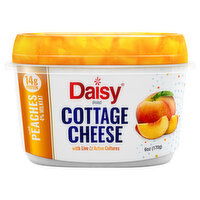 Daisy 4% Milkfat with Peaches Cottage Cheese - 6 Ounce
