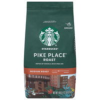 Starbucks Coffee, 100% Arabica, Ground, Medium Roast, Pike Place Roast - 18 Ounce