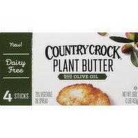 Country Crock Plant Butter, Olive Oil, Sticks - 4 Each