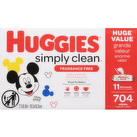 Huggies Wipes, Fragrance Free, 11 Each