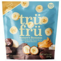 Tru Fru Nature's Bananas, Peanut Butter, 8 Ounce