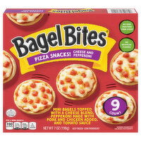 Bagel Bites Pizza Snacks, Cheese and Pepperoni, 9 Each