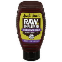 Aunt Sue's Raw & Unfiltered Wildflower Honey - 16 Ounce