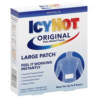 Icy Hot Pain Relief Patch, Large, 5 Each