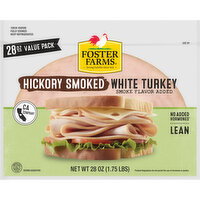 Foster Farms Hickory Smoked White Turkey Deli Meat - 28 Ounce