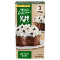 Marie Callender's Pies, Chocolate Satin, Mini - 2 Each